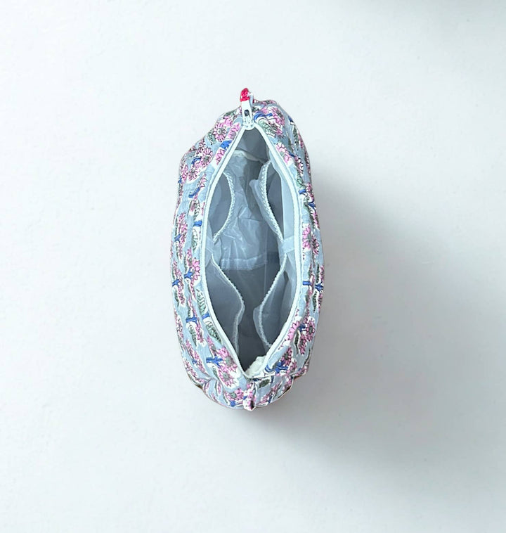 Block Print Vanity Travel Bag ~ Lavender DVS23