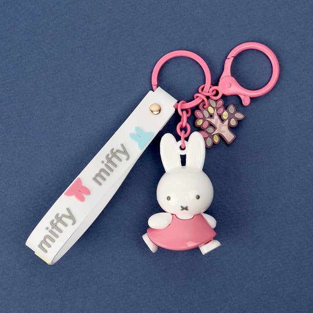 Miffy Figure Keyring &amp; Charm – Pastel &amp; Fruits Random