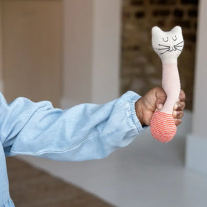 Rattle - Cat Pink