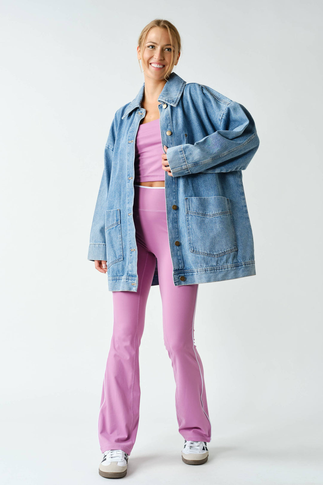 Boxy-Cut Denim Jacket KJ55