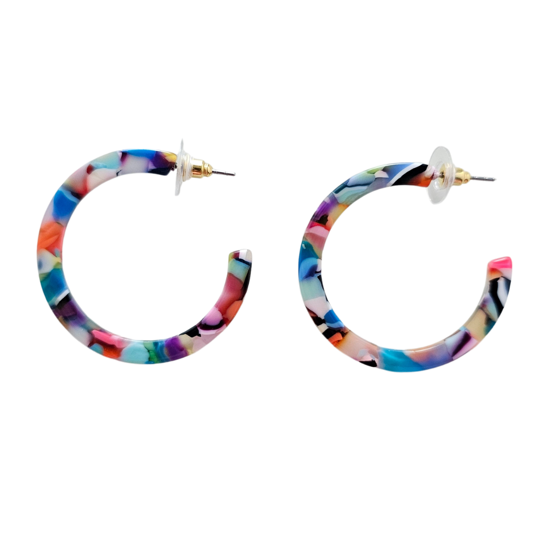 Camy Hoops - Fiesta // Earrings, Jewelry, Gifts, Best Seller SS523