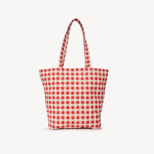 Carryall Tote - Tomato Gingham joyn11