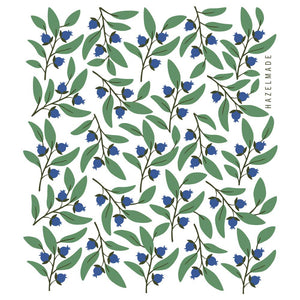 Blueberries Tea Towel / Kitchen Decor / Midwest Made HM105