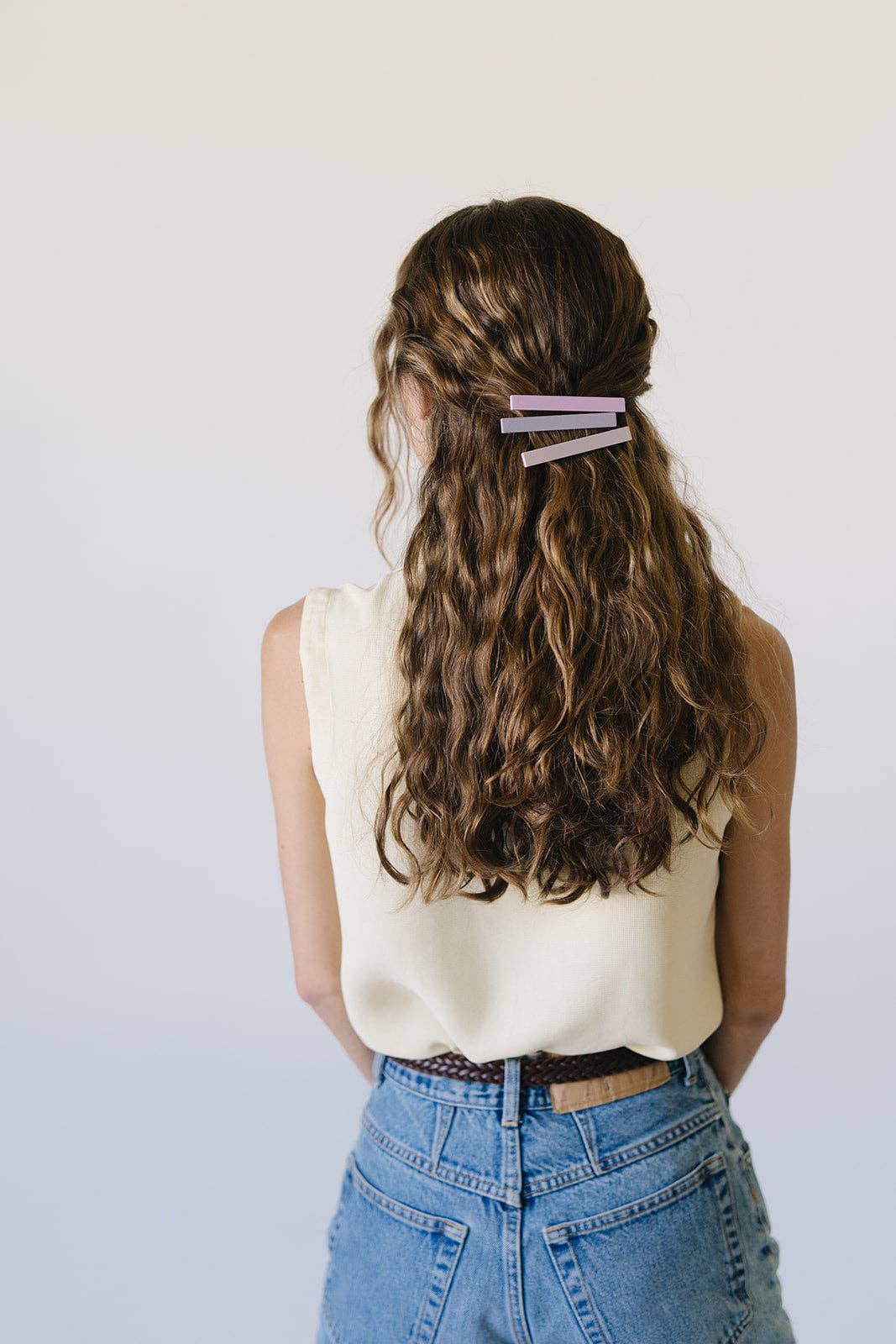 Evie Hair Clips - Blue Maize
