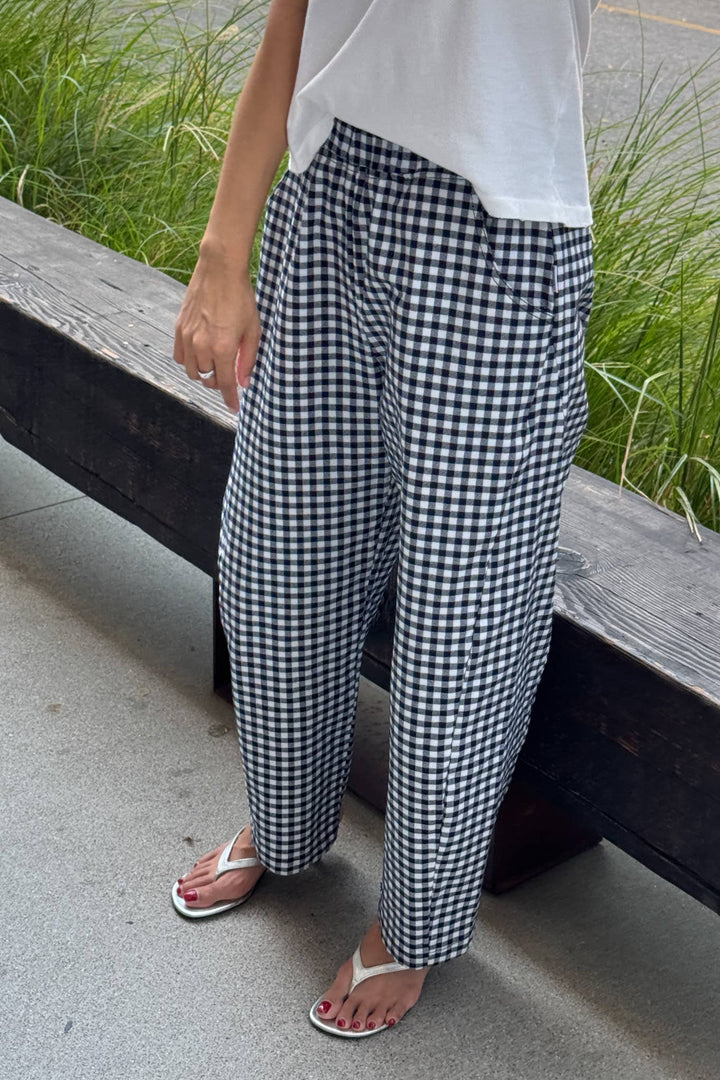 Black Gingham Arc Pants Le Bon Shoppe LB101