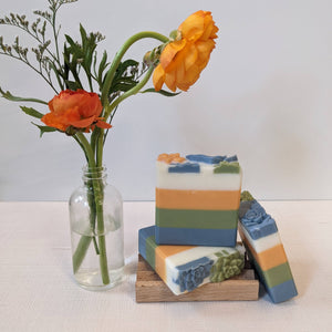 Wildflower Meadow - French Green Clay Goats Milk Soap