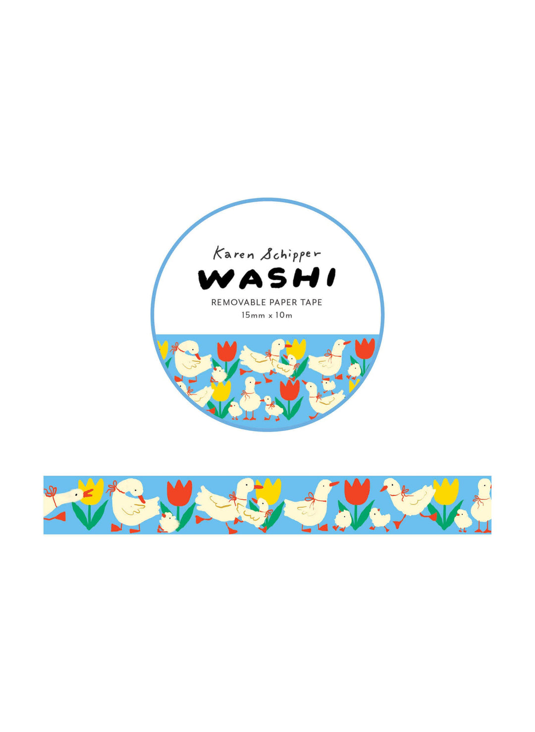 Duck &amp; Tulip Washi Tape – Cute Animals Planner Tape KSW