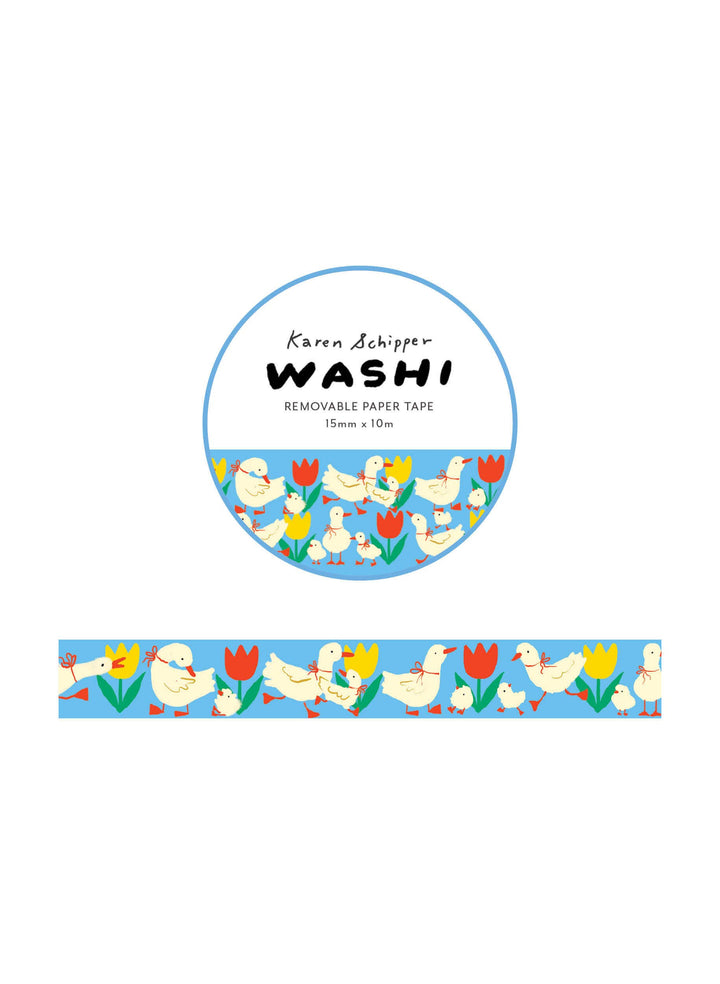 Duck &amp; Tulip Washi Tape – Cute Animals Planner Tape KSW