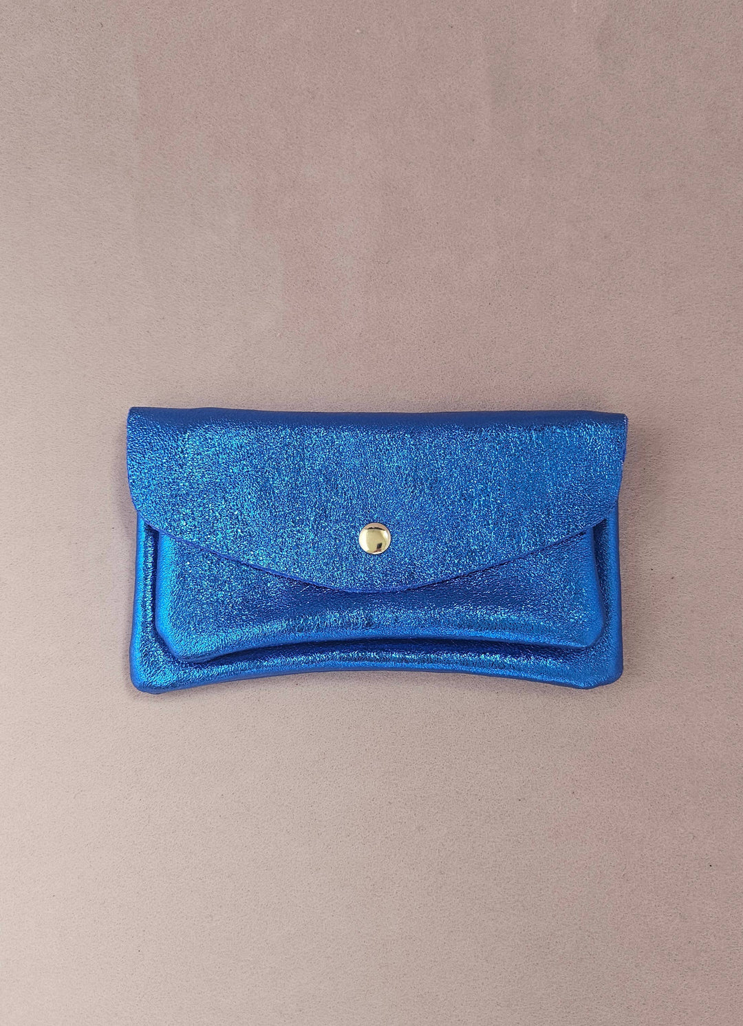 Kangaroo double pocket leather wallet Sky RM37