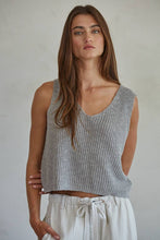 Load image into Gallery viewer, W2010 | Knit Sweater Cotton Acrylic V-Neck Vest Top