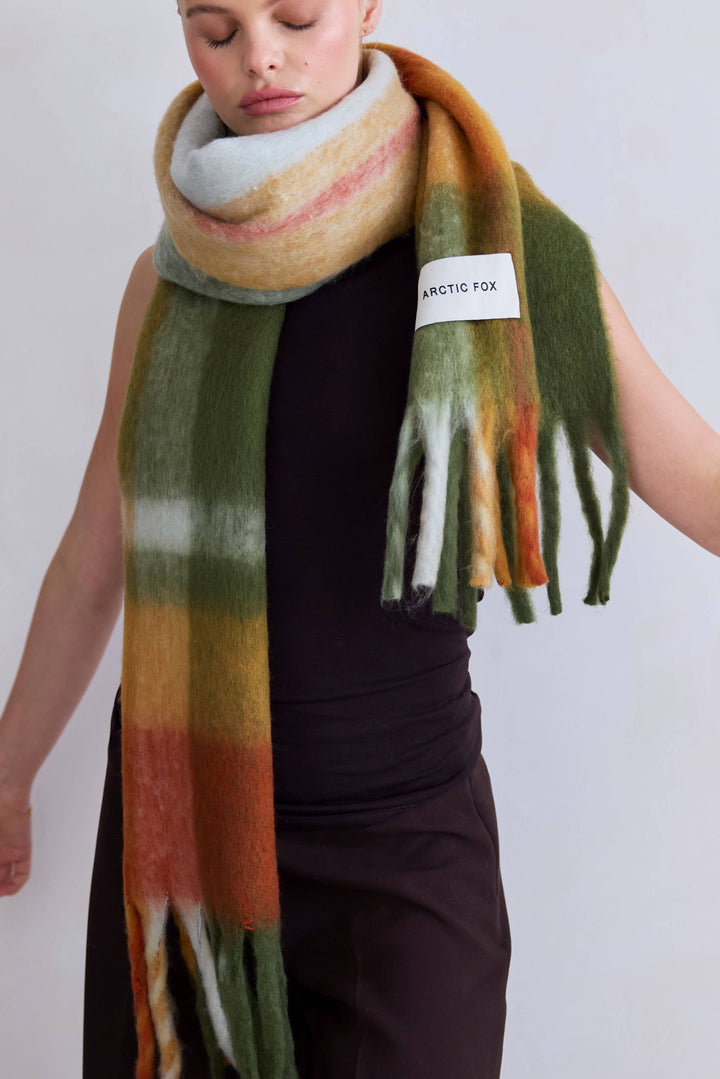 The Stockholm Scarf - 100% Recycled - Mossy Spring - FW26