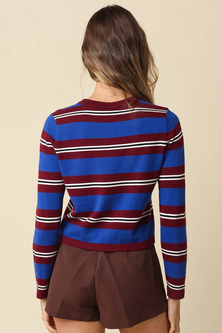 Addison Stripe Knit Top