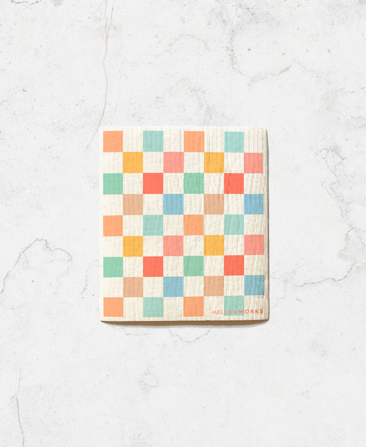 Rainbow Checkers Sponge Cloth MW2