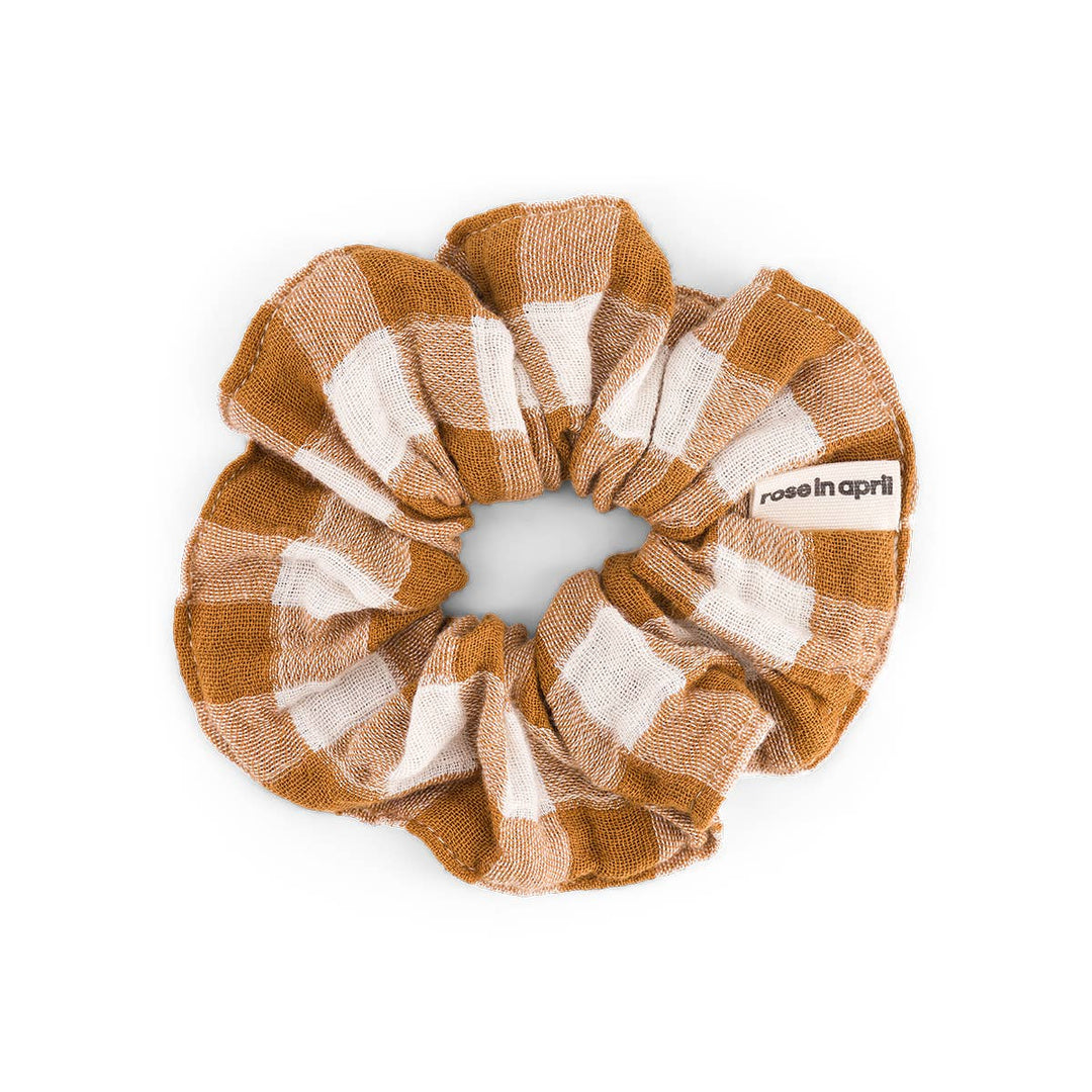 SCRUNCHIE VICHY CARAMEL