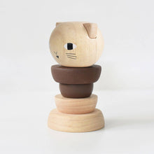 Load image into Gallery viewer, Wood Stacker - Cat