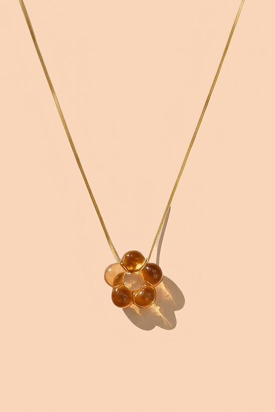 Dazy Glaze Necklace in 18K Gold Plated