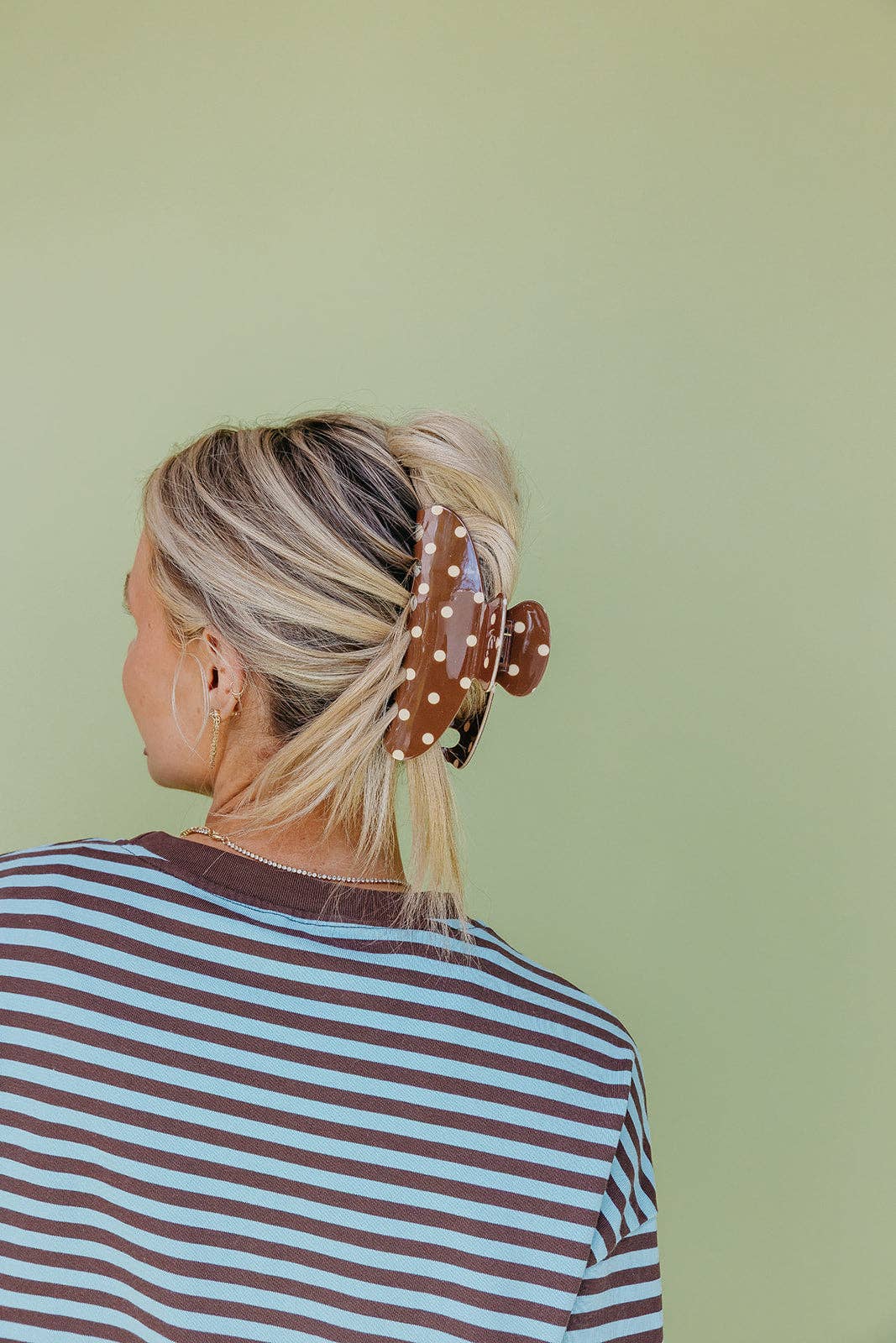 POLKA DOT &amp; STRIPED OVERSIZED CLAWS KX22