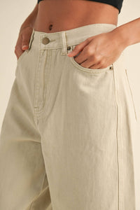 P2891   WASHED BARREL PANTS