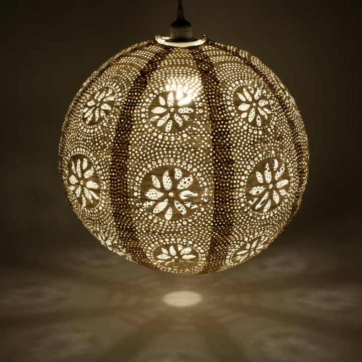 Stella Nova Outdoor Pendent Light - Boho 18"  Pearl