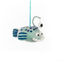Load image into Gallery viewer, Handmade Felt Finnigan the Fish Hanging Decoration