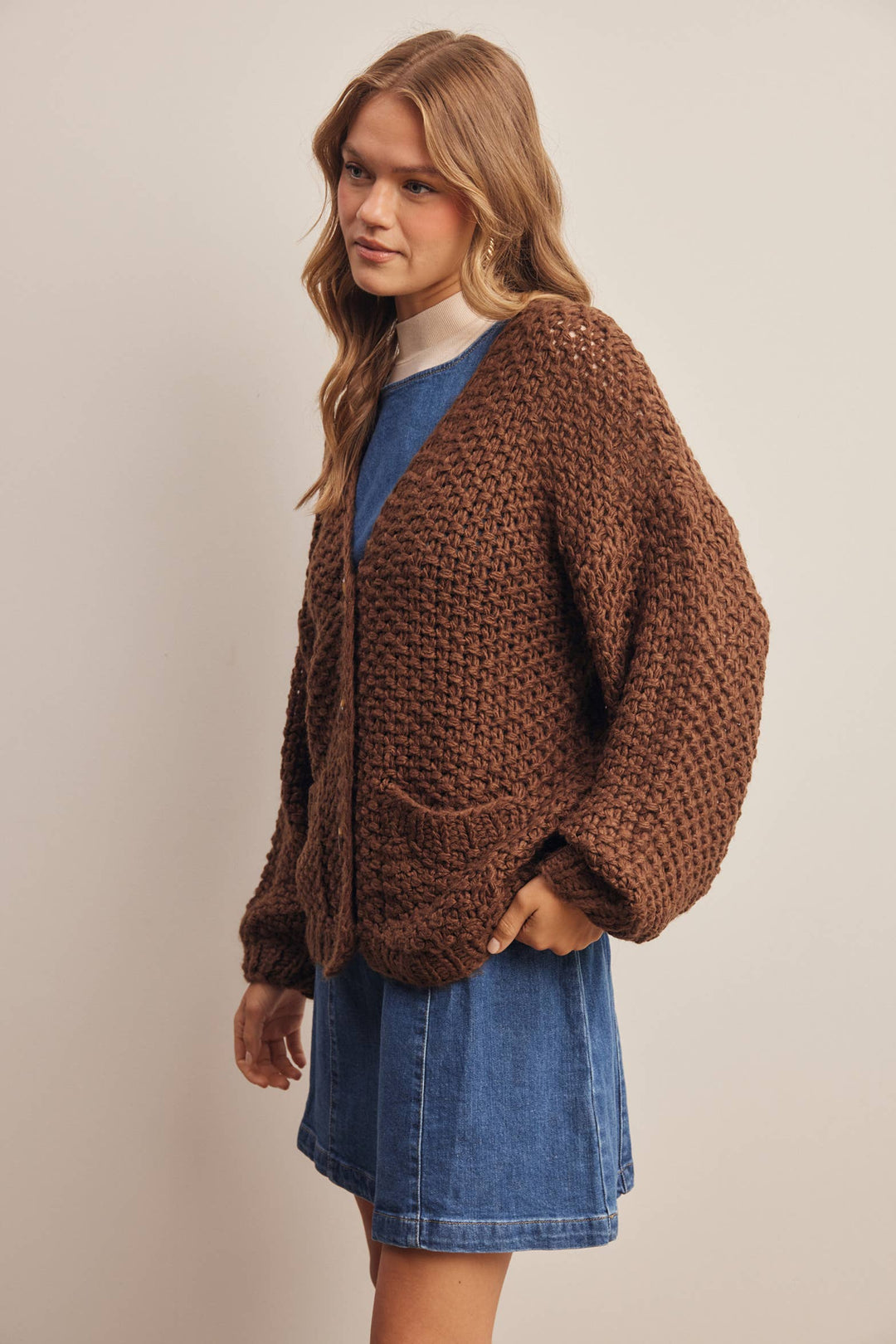 Handmade Chunky Knit Cardigan FSW61