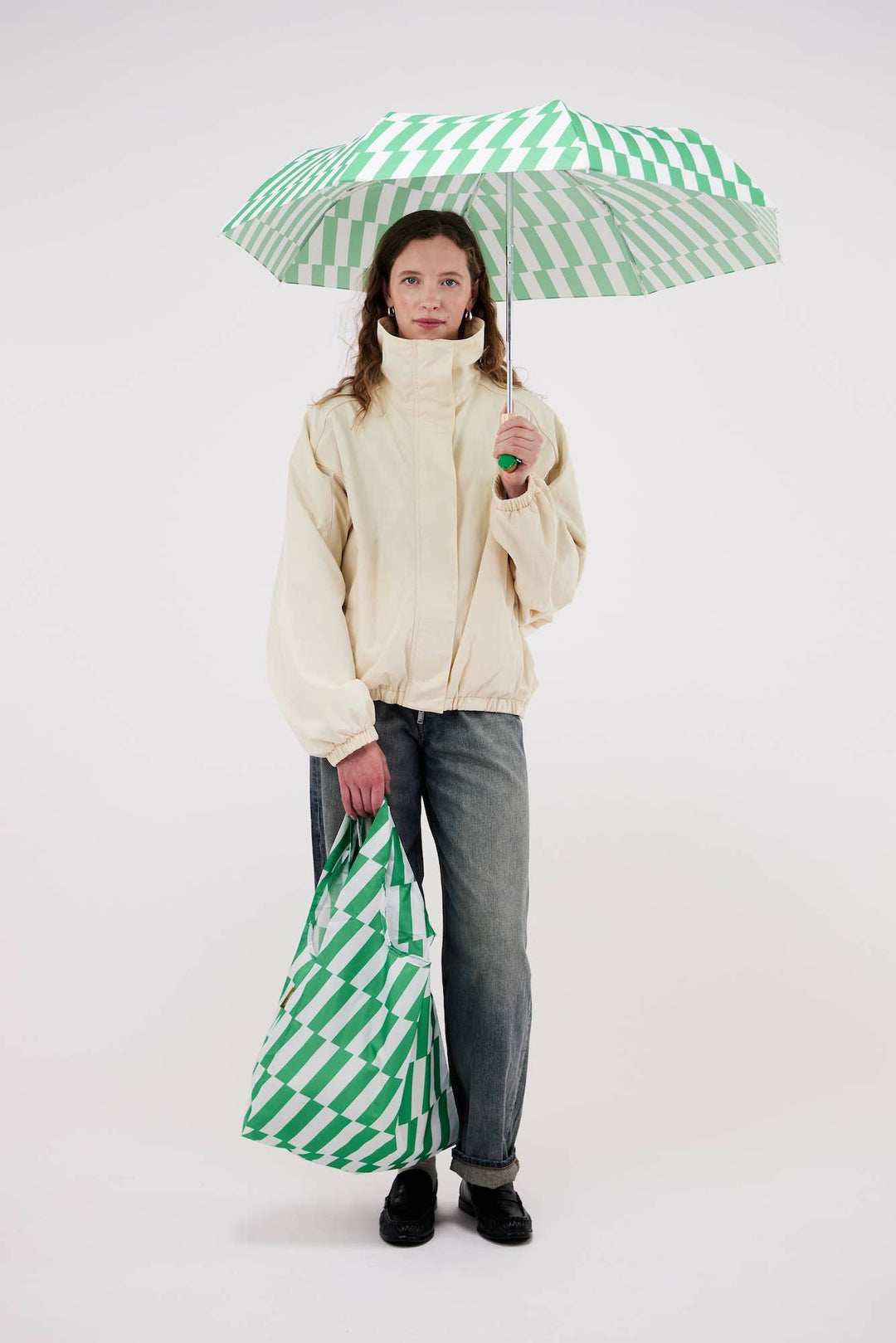 Kelly/Denim/Peanut Duck Umbrellas