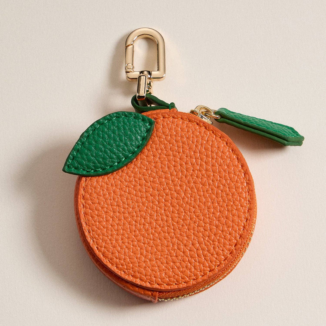 Orange Bag Charm with Keychain Clip FR103
