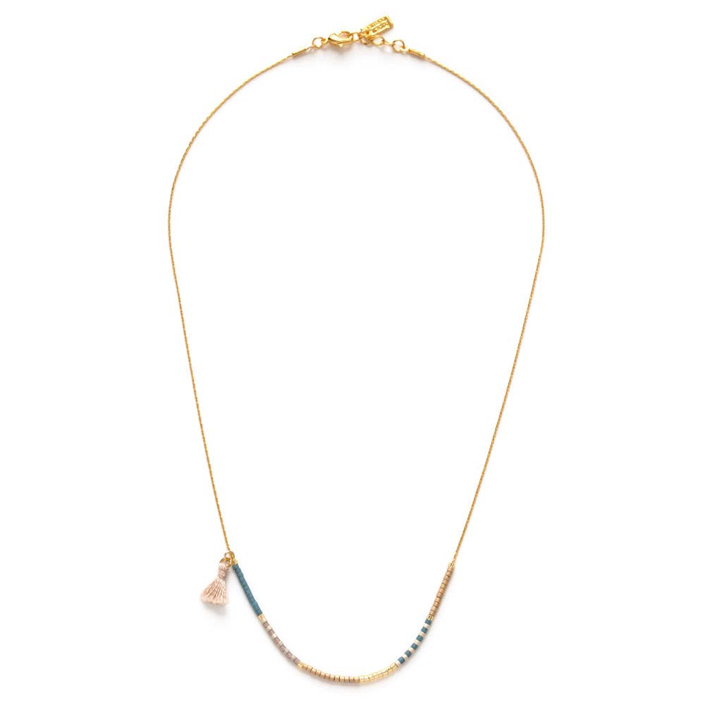 Sky- Japanese Seed Bead Necklaces AS60