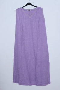 Sleeveless Short Dresses in 100% Linen REF. 10090