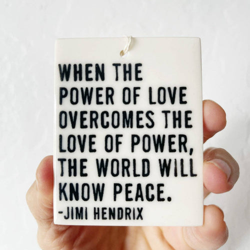 When the power of love overcomes the love of power