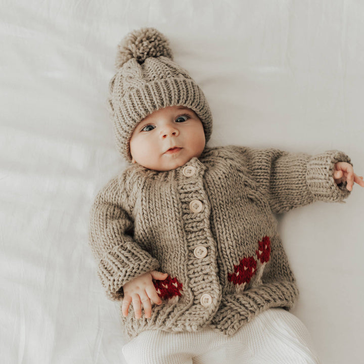 Mushroom Pebble Cardigan Sweater Baby &amp; Toddler