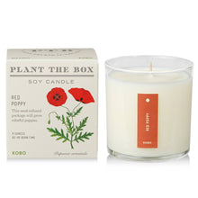 Load image into Gallery viewer, Red Poppy - Plant the Box Candle - 9oz.