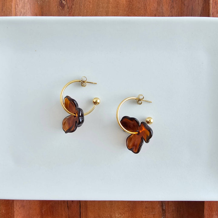 Magnolia Hoops - Amber // Jewelry, Earrings, Fall SS236