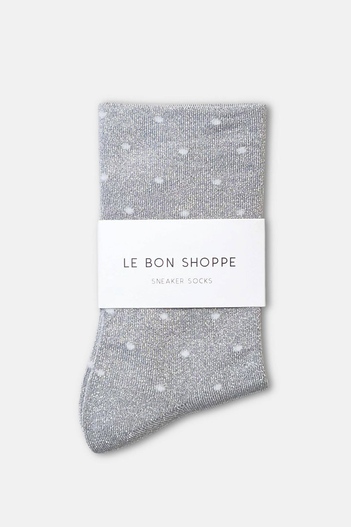 Lurex Patterned Sneaker Socks