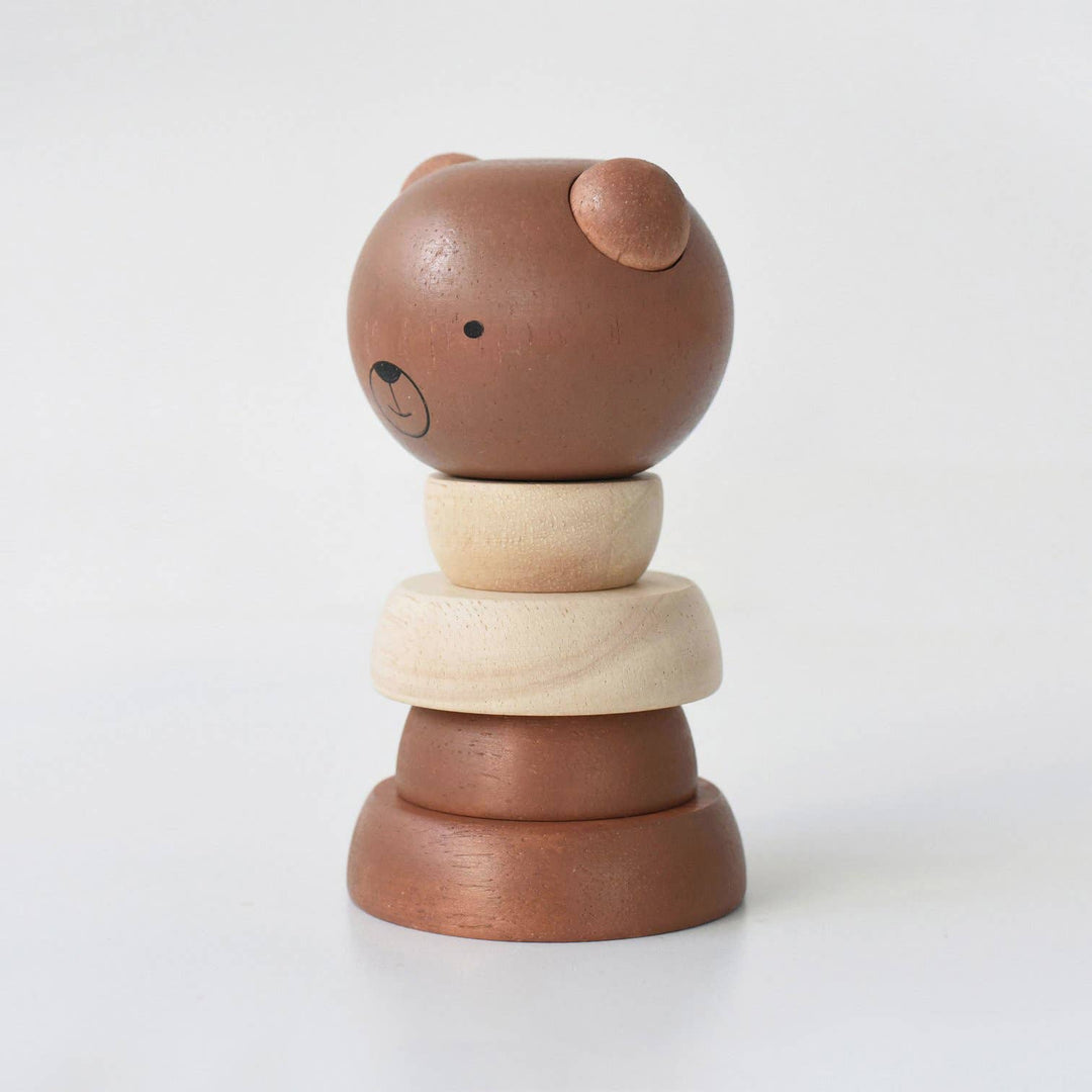 Wooden Ring Stacker - Bear