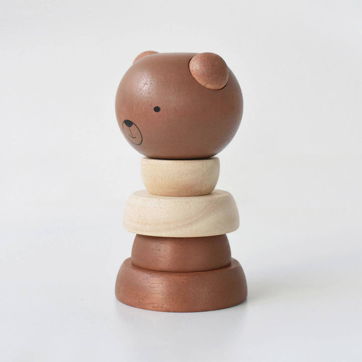 Wooden Ring Stacker - Bear