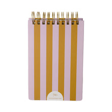 Load image into Gallery viewer, Large Chunky Notepad - Lilac + Ochre Stripes