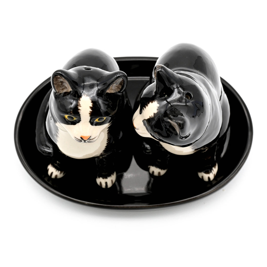 SP9130 SALT AND PEPPER SHAKER Tuxedo cat