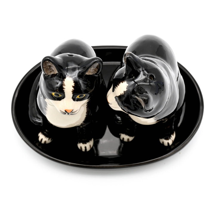 SP9130 SALT AND PEPPER SHAKER Tuxedo cat