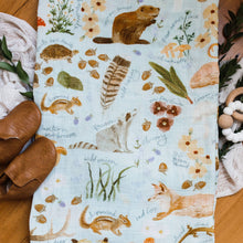 Load image into Gallery viewer, Flora &amp; Fauna Baby Swaddle CT22