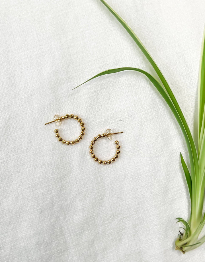 Beaded Hoop Earrings NC93