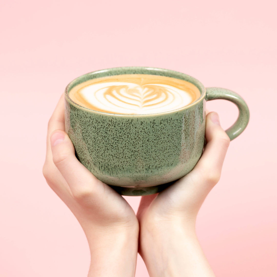 Emerald Handmade Ceramic Mug 16oz | Stoneware Coffee Mug NV52