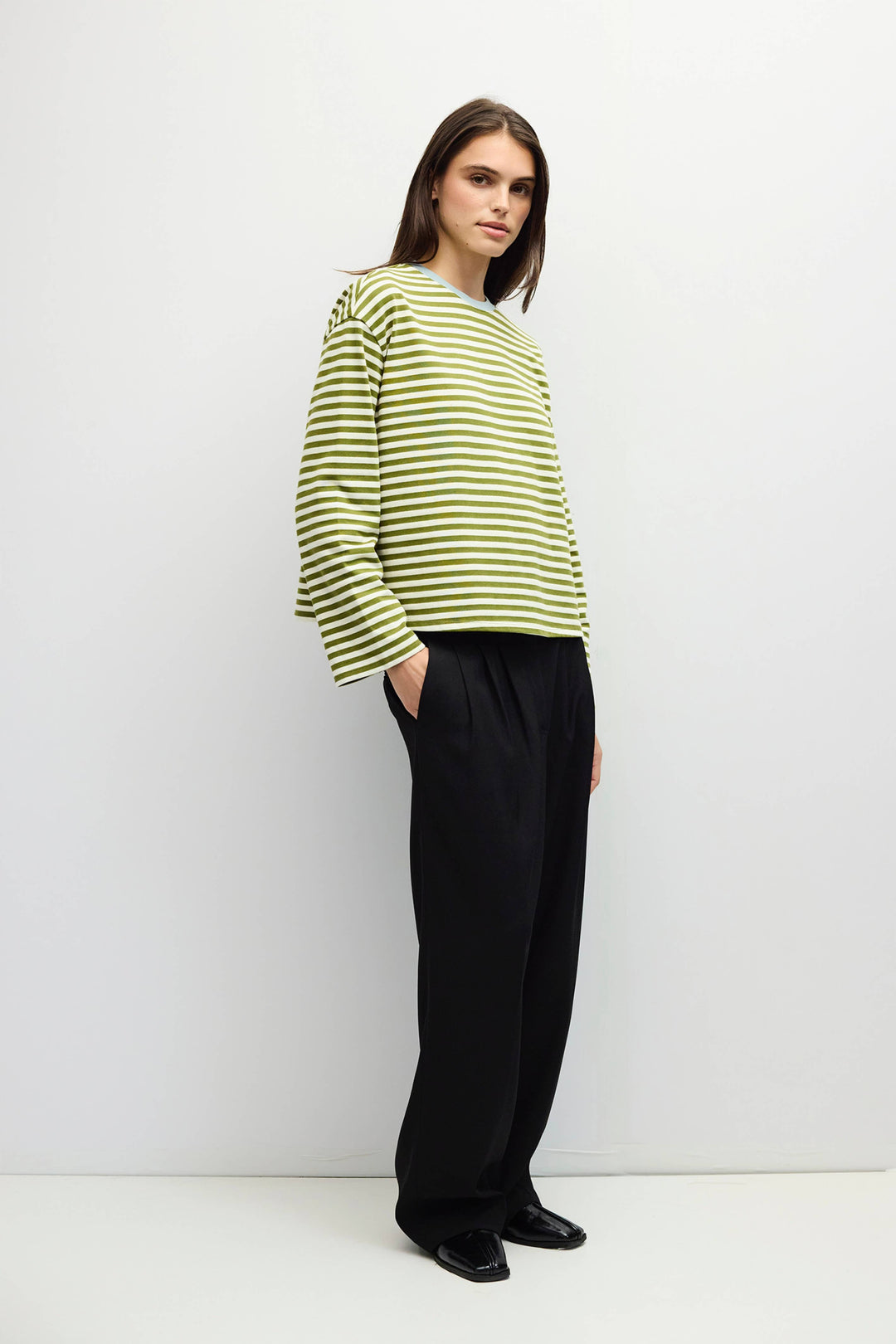 The Jessie Top | Striped Long Sleeve T-Shirt A674