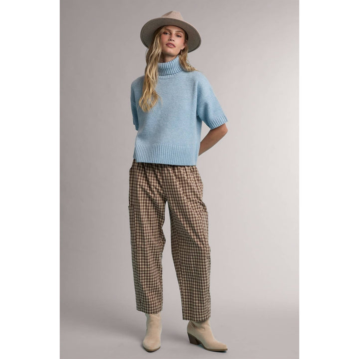 PLAID PATCH POCKET PANTS / WL26