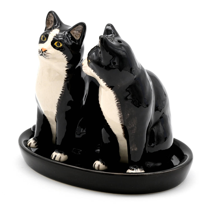 SP9130 SALT AND PEPPER SHAKER Tuxedo cat