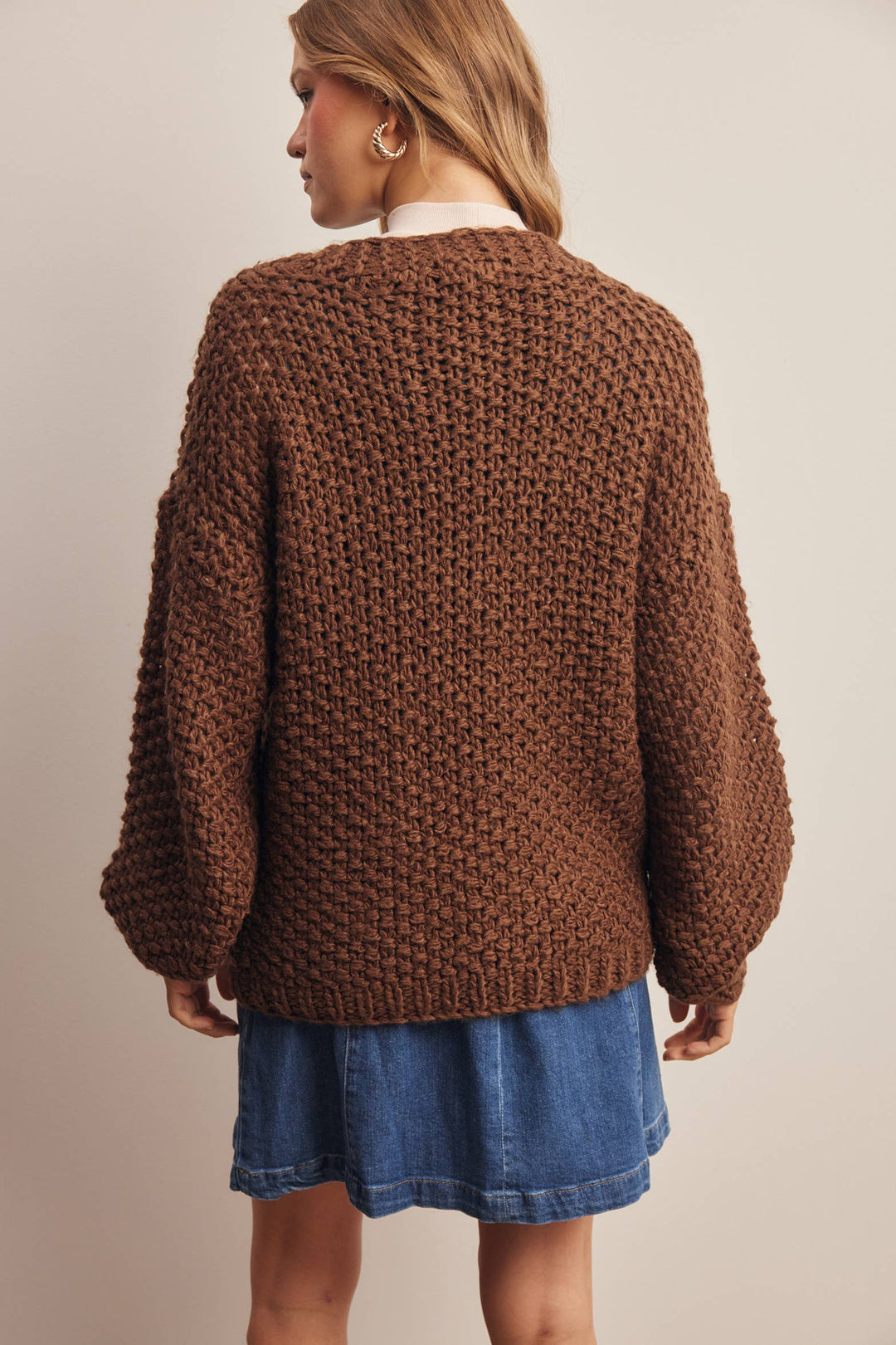 Handmade Chunky Knit Cardigan FSW61