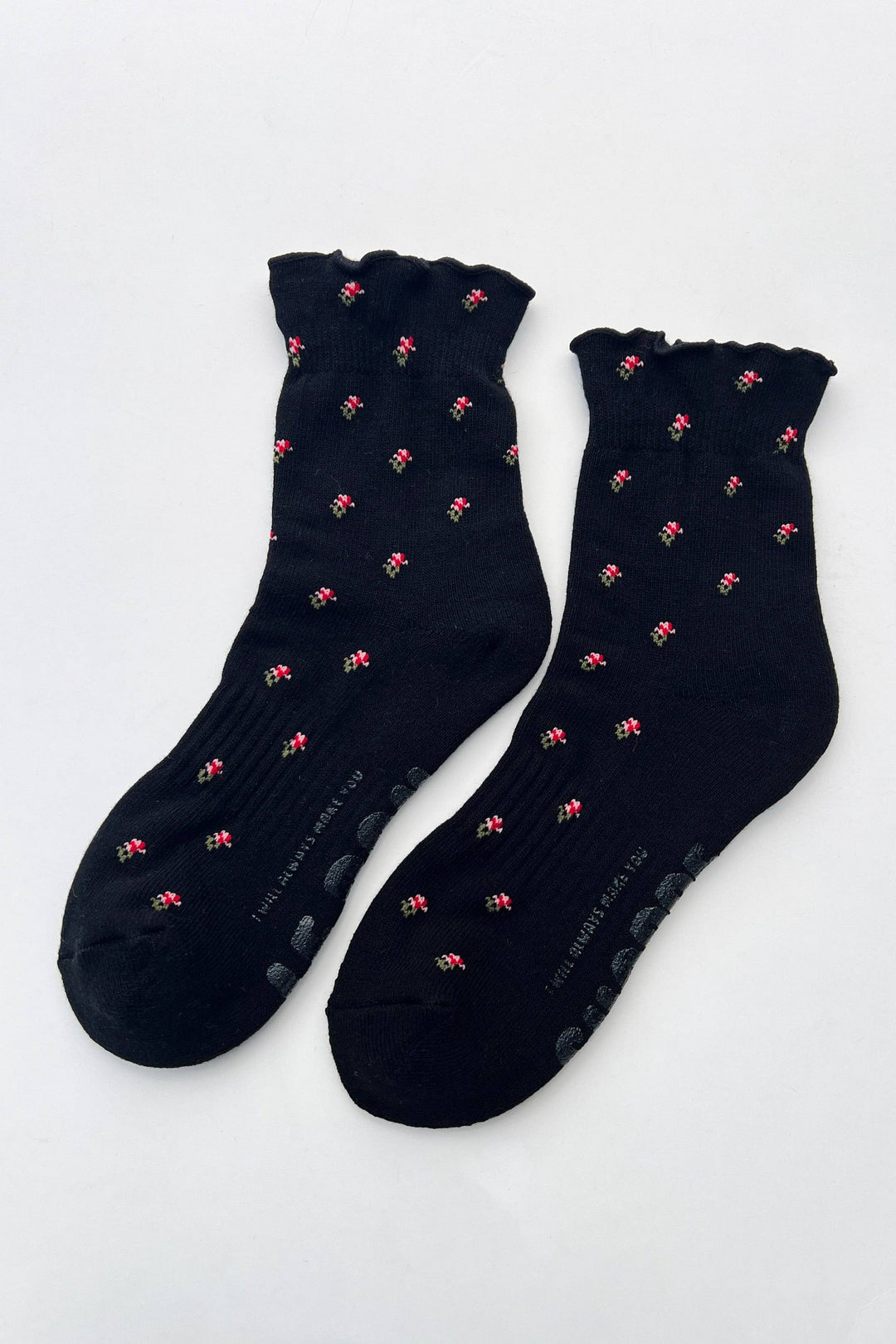 Petal Ruffled Hugger Crew Socks