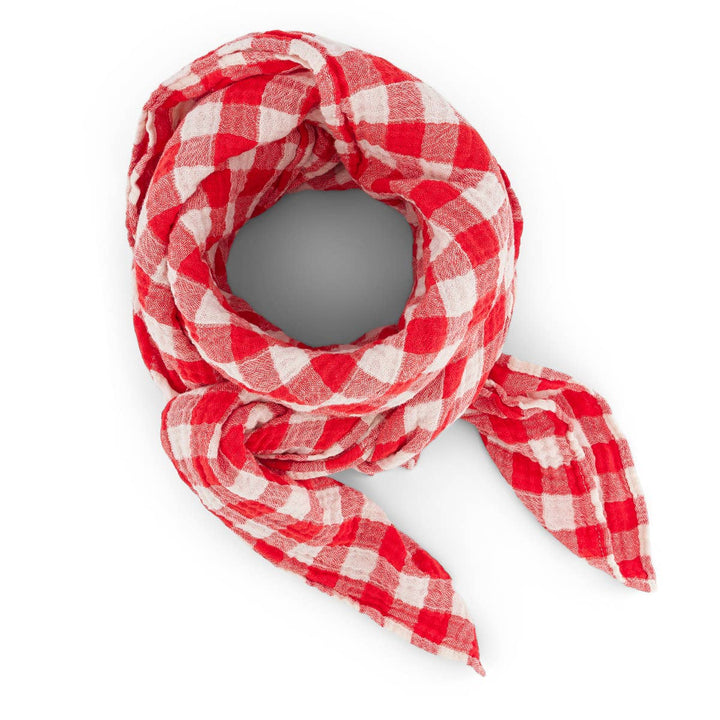 BIANCA SWADDLE GINGHAM TOMATO