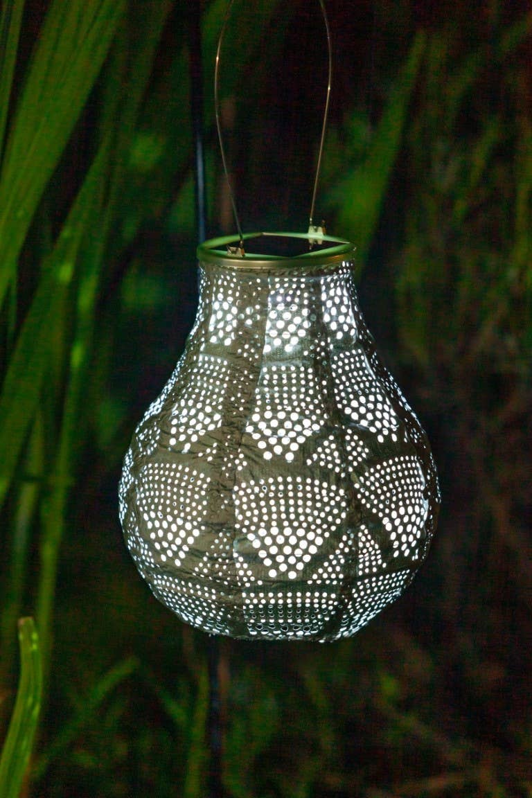 Stella Bulb 8" Solar Lantern - Sage