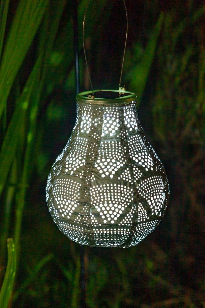 Stella Bulb 8" Solar Lantern - Sage